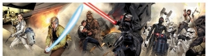 《维德坠落》（Vader Down）系列漫画的变体封面可拼接在一起
