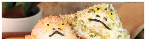 庆祝美国“双胞胎日”的官方食谱：“赫特双胞胎”饭团